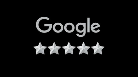 Google five-star rating badge